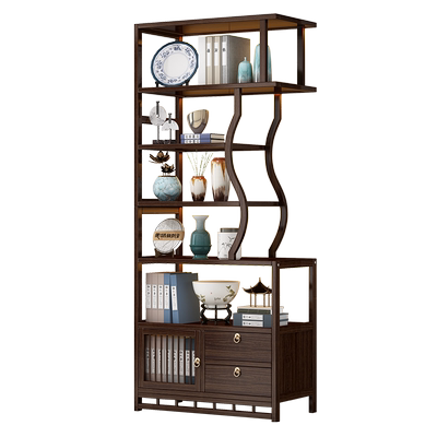 博古架茶叶架茶具置物架中式实木