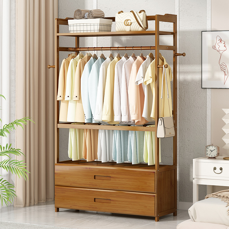 挂衣架落地卧室衣帽架实木家用