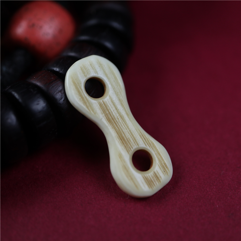 西藏特色手工猛犸牙雕八字环配手串挂环藏式手钏配饰侧挂坠坠元素