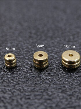 不掉色6mm8mm10mm纯铜实心隔片隔珠百搭各种手串穿珠垫片隔珠配件