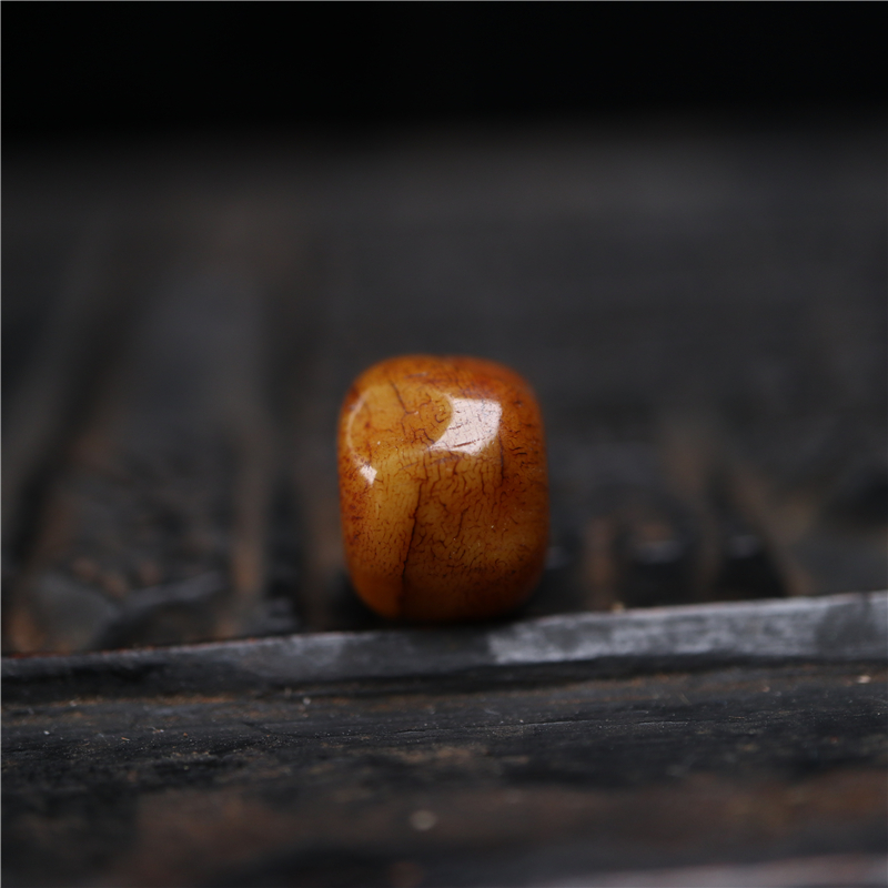 精工雕刻百香籽型牦牛骨珠穿配珠