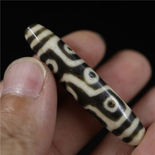 包老西藏传手工清代老料器天珠九眼天珠天珠星月顶珠配珠散珠J02