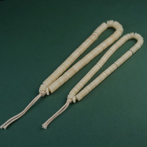 藏式直切8mm10mm骨串108颗佛珠天然牦牛骨隔片珠手持骨珠