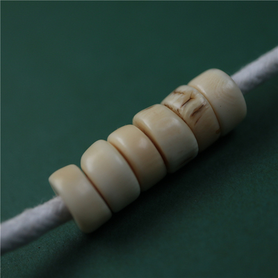 9mm手工打磨随型猛犸牙隔珠隔片