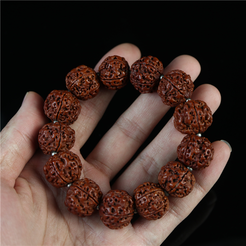直径19mm天然尼泊尔大金刚菩提子手串男款手链精品文玩盘珠腕饰