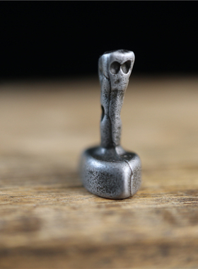 西藏藏传天铁款小风擦擦模具印章文玩小吊坠侧挂卡子配珠配饰件