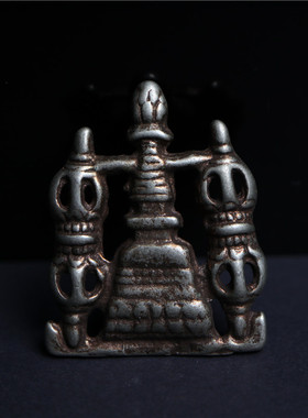 西藏精工纯铜噶当塔金刚杵藏式坠