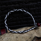 正宗西藏拉萨纯手工九眼不灭长寿金刚绳手编藏式 手链文玩手绳穿珠