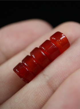 8mm红玛瑙西周玛瑙天然散珠文玩