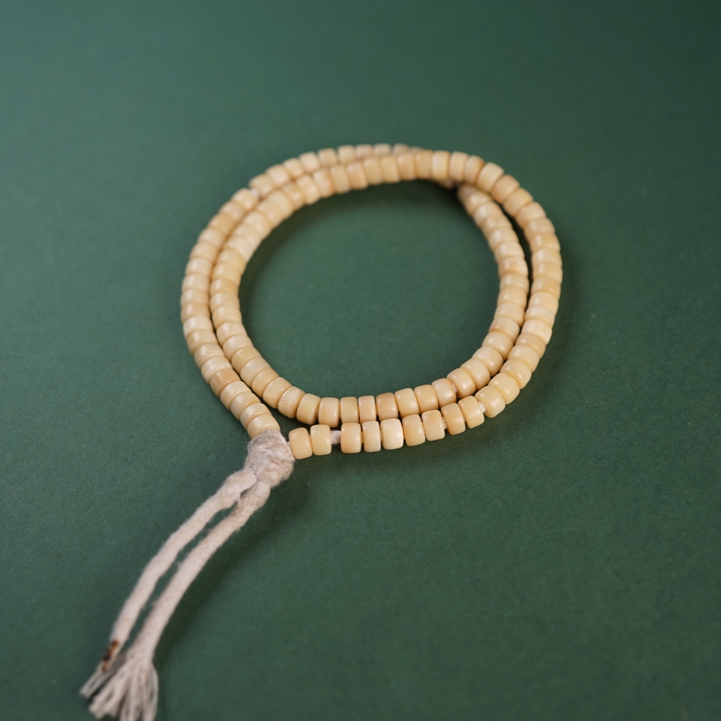 精品西藏油润牙雕牙串藏式猛犸念珠108佛珠手链挂链玉化料文玩