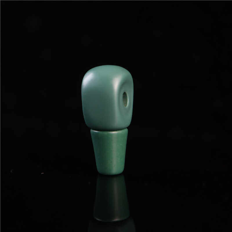 精品西藏传纯手工打磨分体三通佛头素面老压痕文玩菩提手串配饰件