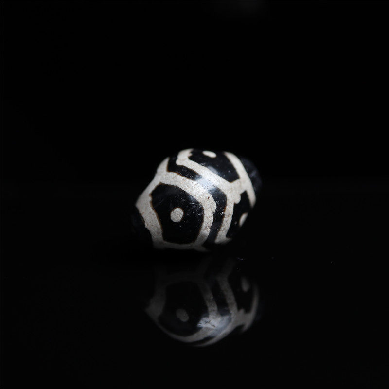 精品西藏古法老工艺镶蚀花玛瑙天珠子崩系寿珠pyu散珠手串配珠子