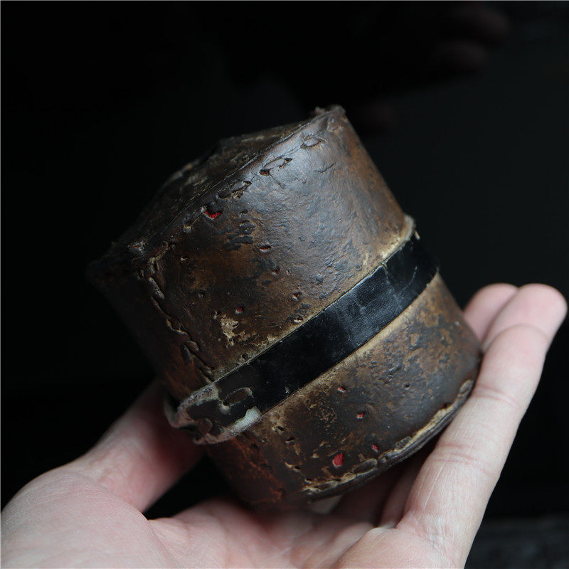 〓包老〓精品少见大年份西藏原装老筒藏民手持转经藏饰收藏品