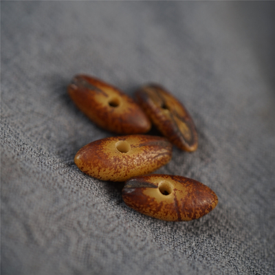 包老小号西藏传天然老青稞散珠藏式文玩配串隔珠包浆老椰枣背云珠