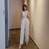 2020 new pattern white Paige Jumpsuits halter camisole Conjoined suit Summer wear Wide leg pants trousers