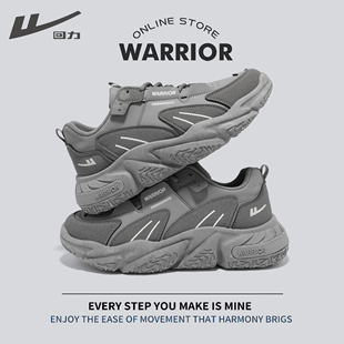 运动休闲厚底防滑耐磨户外登山工地干活劳保潮鞋 回力男老爹鞋 秋季