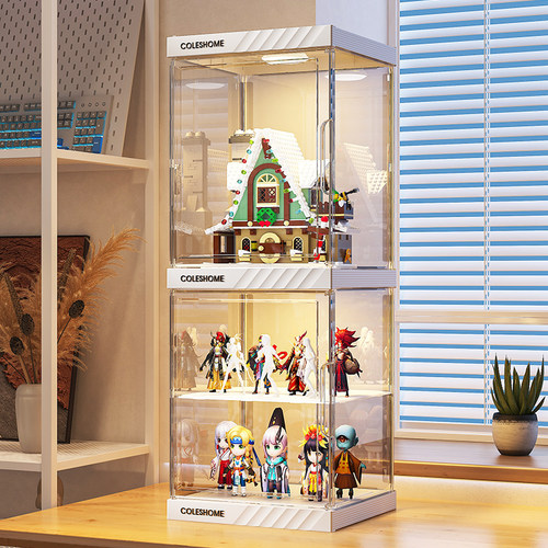 40cm加高！分层盲盒手办展示柜