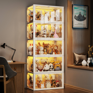 娃娃展示柜装 玩具桶毛绒玩具收纳神器公仔置物架子放布玩偶收纳筒