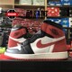 555088 112 135 六冠王 Air Jordan AJ1 黑红脚趾 扑克蓝月