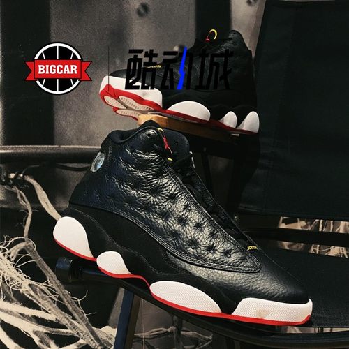 JORDAN高帮季后赛黑红AJ13篮球鞋