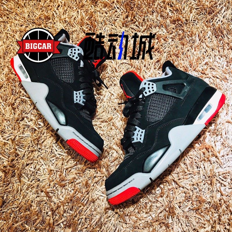 Air Jordan 4 Bred AJ4 黑红 2019款篮球鞋 308497-060,运动鞋new,篮球鞋,淘宝优惠券,粉丝福利购,淘宝优惠卷