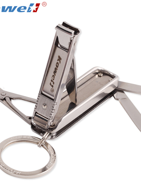 韩国kowell进口指甲钳成人单个装多功能不锈钢指甲刀家用指甲剪刀