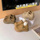 2026年春季 新款 单鞋 小个子内增高10cm休闲厚底勃肯鞋 全包鞋 子女