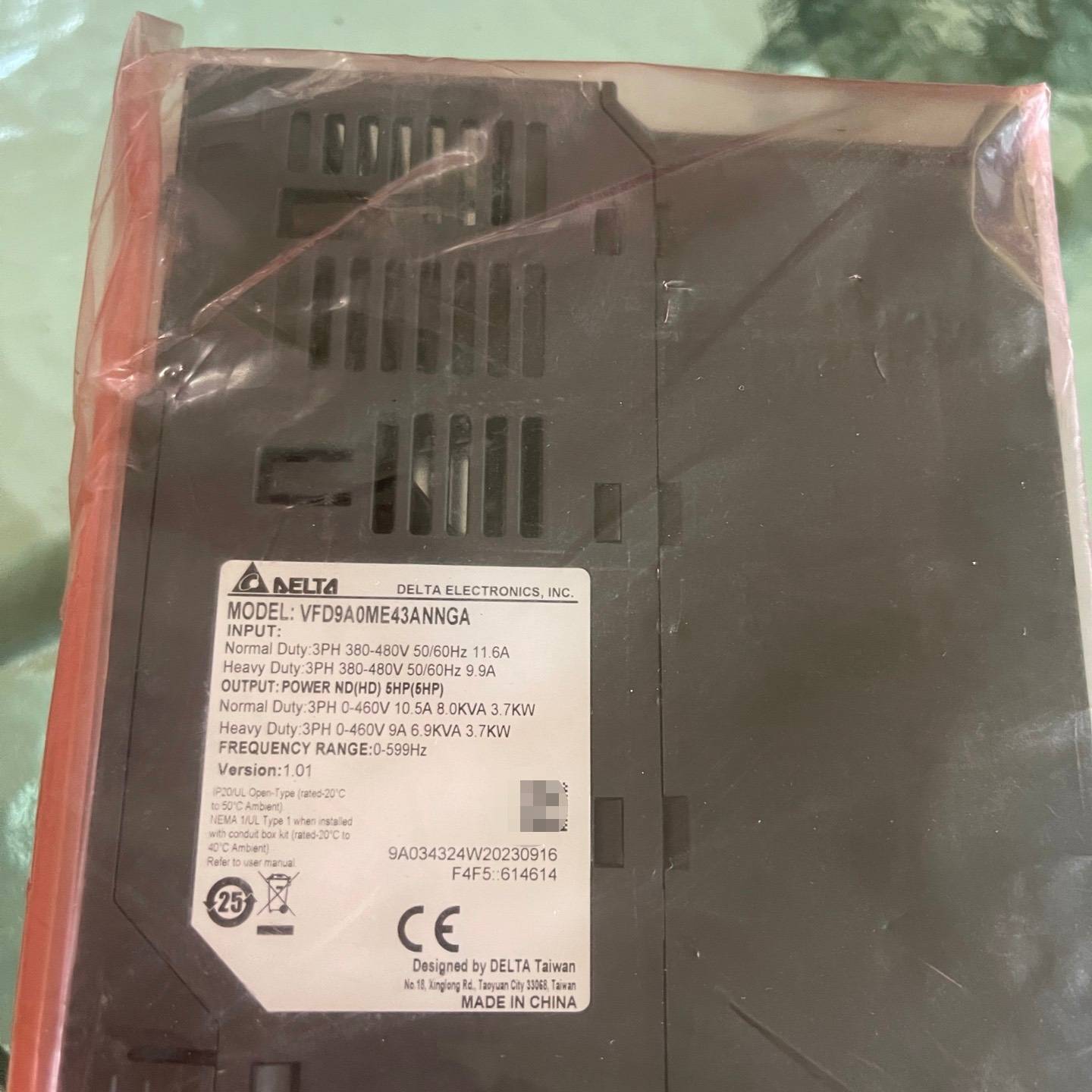 议价-VFD9A0ME43ANNGA 全新 没有包装