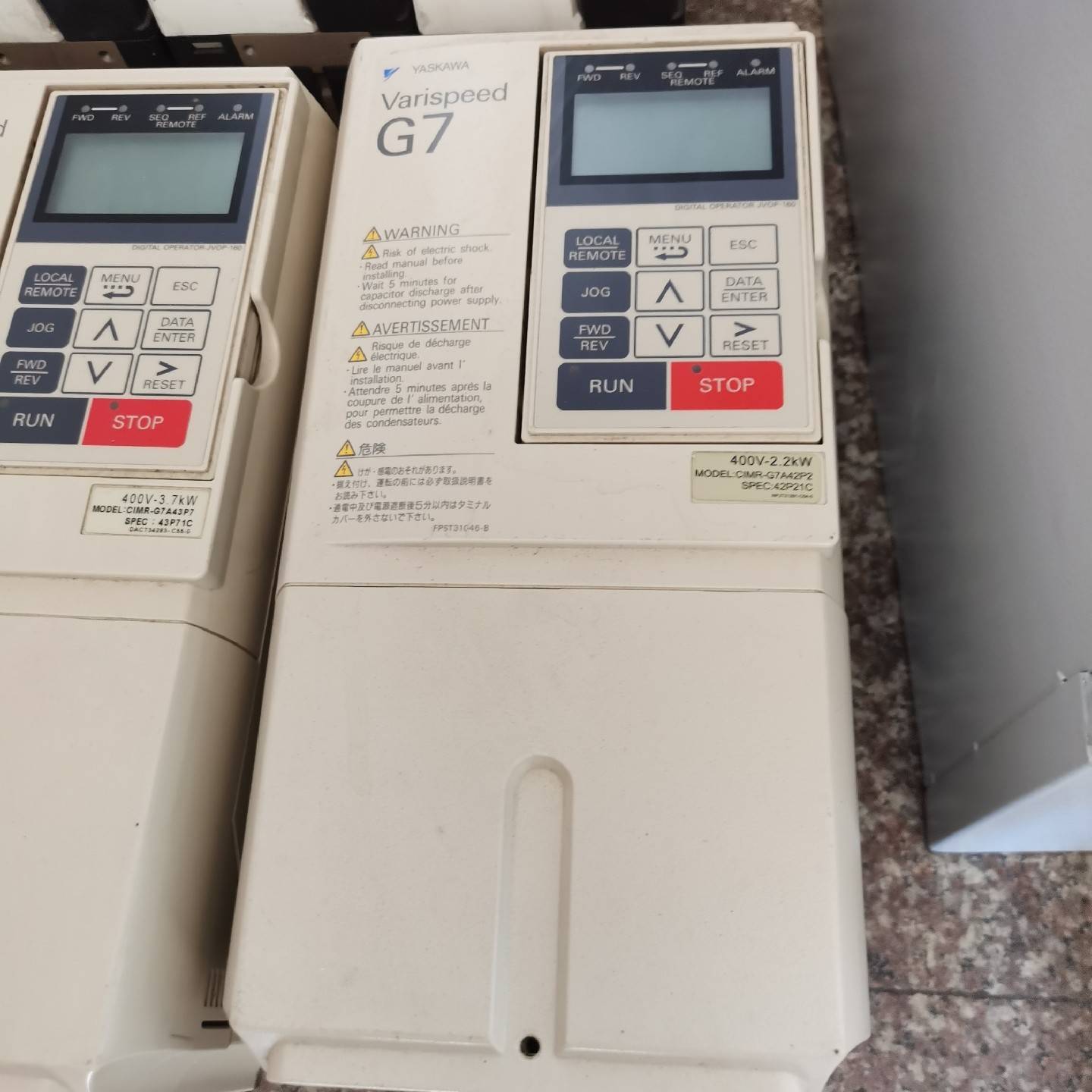 议价-原装拆机安川变频器CIMR-G7A42P2 380v2.2k