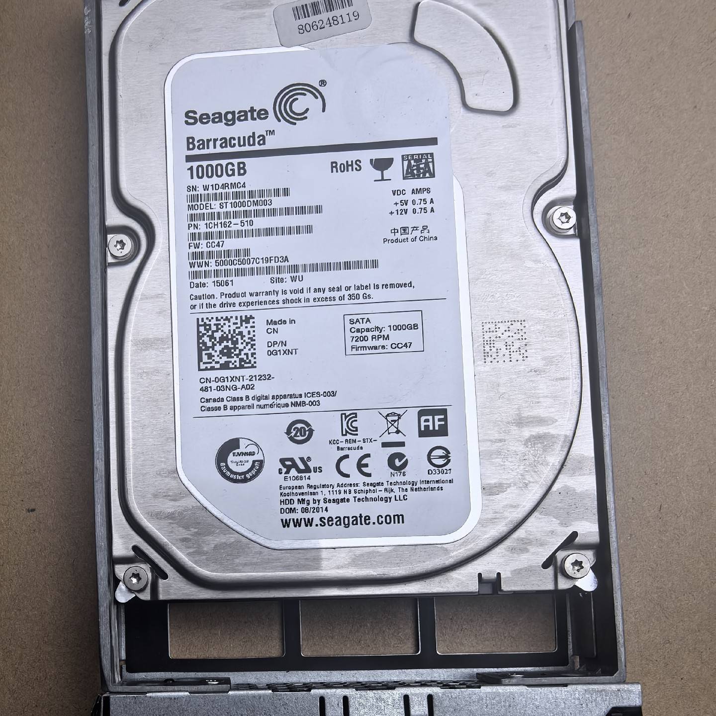 议价-DELL ST1000DM003 1T SATA 7.2K