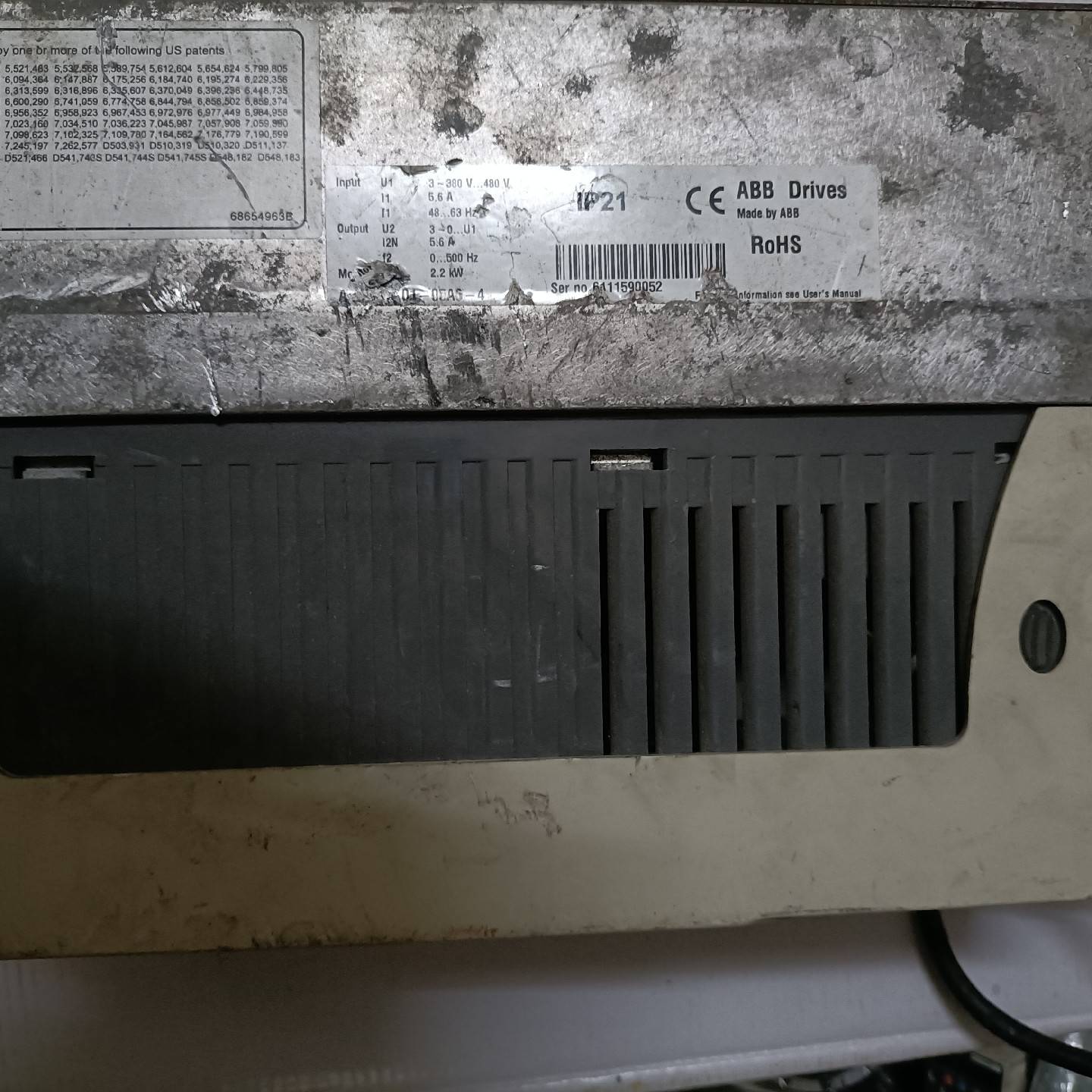 议价-ABB变频器ACS510-01-05A6-4，二手拆机件一台