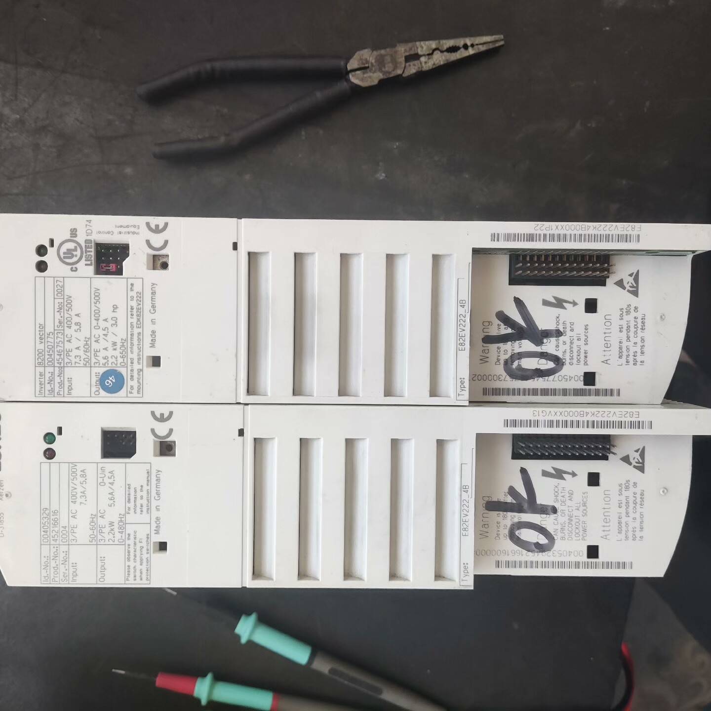 议价-伦茨8200矢量变频器E82EV222-4B拆机包好，