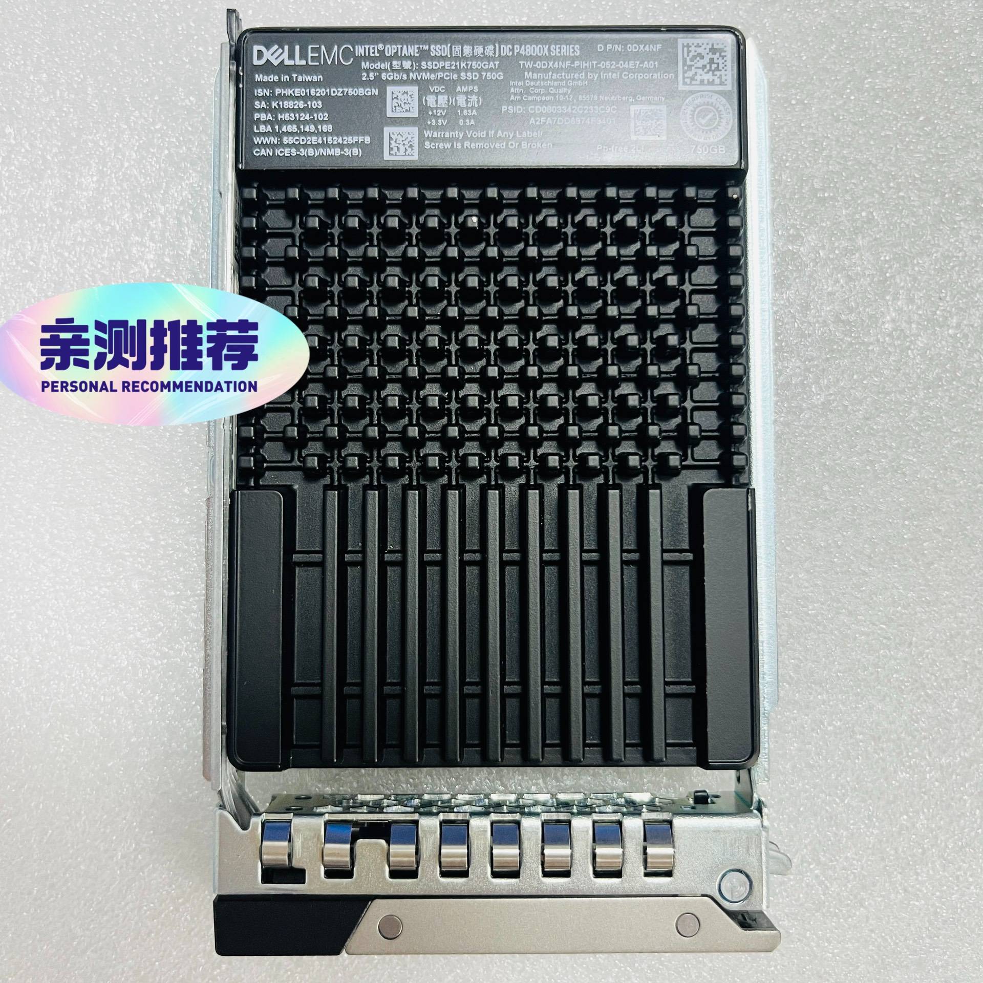 议价-DELLEMC 750G P4800X 0DX4NF SSD