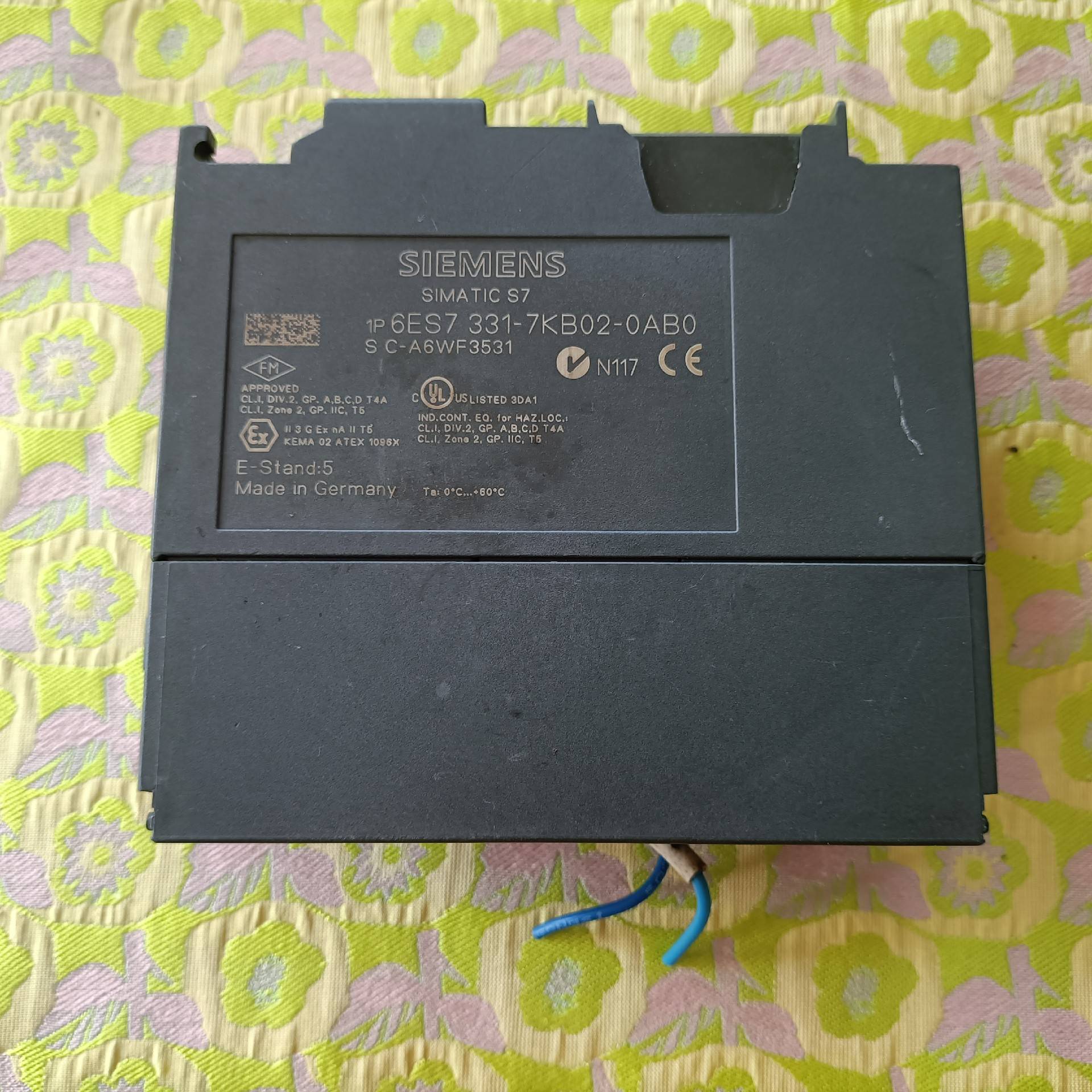 议价-西门子 6ES7 331-7KB02-0AB0模块，拆机件。