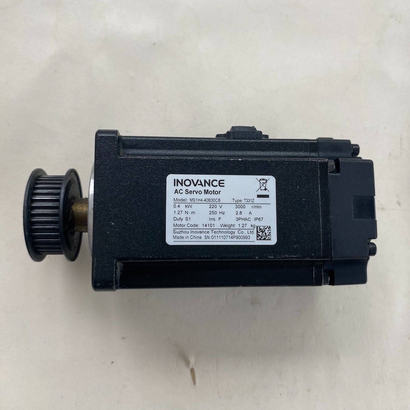 议价-汇川伺服电机，型号MS1H4-40B30CB，功能包