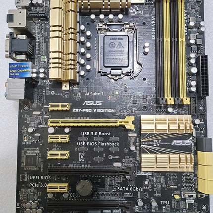 议价-华硕Z87-PRO主板，可扩展无线网卡，双3.0p