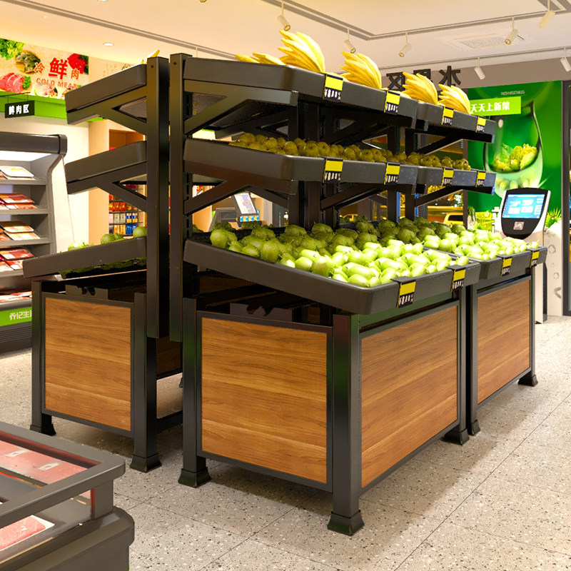 蔬菜货架水果店超市商用展示架置物架生鲜多层水果架子果蔬架菜架