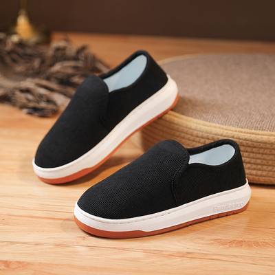 中老年人麻底布鞋春夏吸汗防滑