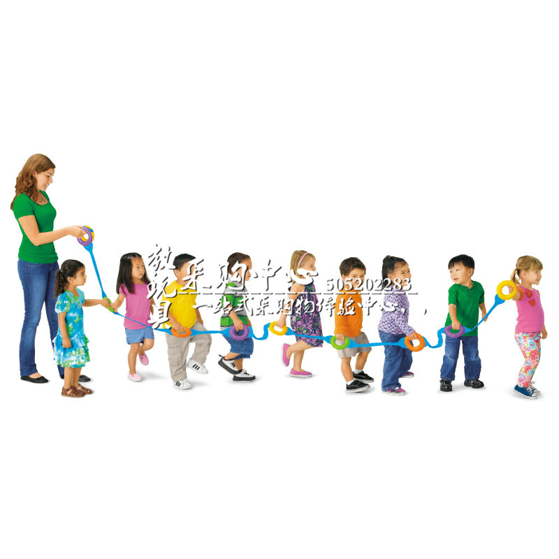 散步手拉绳幼儿早教园儿童感统团体游戏器材10户外活动手环安全绳