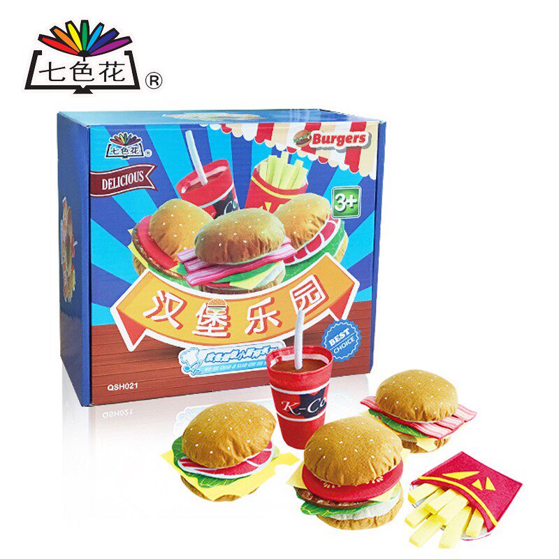 我是超级小厨师汉堡乐园清新海鲜披萨缤纷蛋糕组合香甜冰淇淋儿童