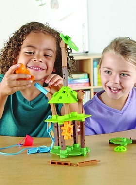 工程建筑设计-溜冰场/坡道 树屋 城市幼儿园STEM空间建构教玩具