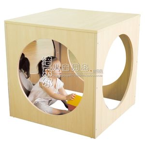 镜立方游戏小屋A组幼儿早教园儿童攀爬钻洞镜中镜观察感统教玩具