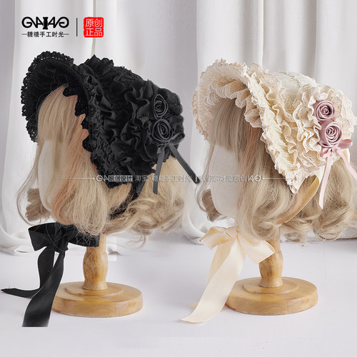 原创doll感古董帽灯影头饰