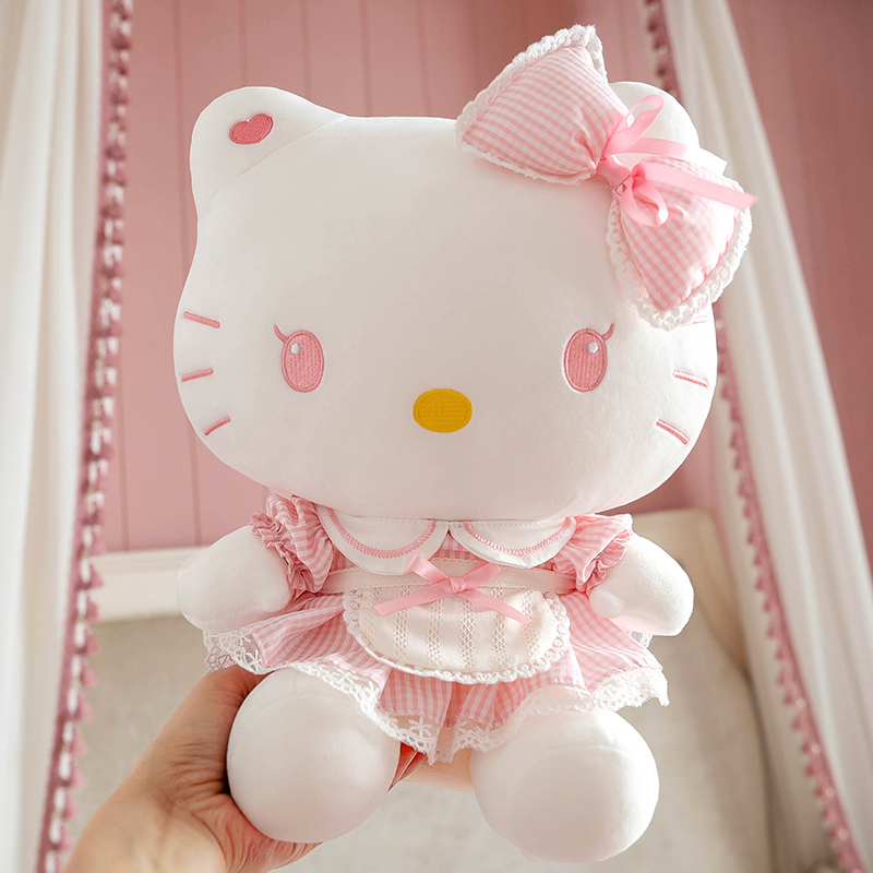 hellokitty公仔毛绒玩具可爱洛丽塔kt猫咪安抚玩偶娃娃生日礼物女 玩具/童车/益智/积木/模型 毛绒/玩偶/公仔/布艺类玩具 原图主图