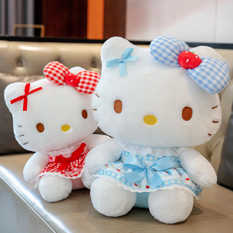 正版草莓hellokitty公仔