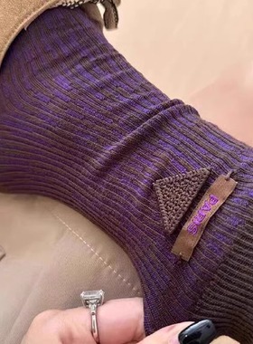 Like Sock 黑色真的泰有韵味了吧！肌理纹路撞色拿捏复古美式！