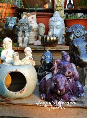 外贸花园摆件装饰 庭院家居小物件装饰 各种样品及孤品