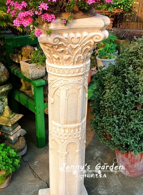 法式风罗马柱入户门廊摆件