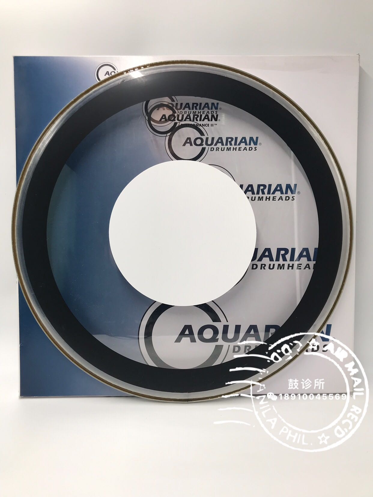 AQUARIAN 阿克瑞恩 10寸双层油皮强力演奏系列pfpd10嗵鼓打击面皮