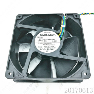 B46 12CM 12038 NMB 0.9A 04W 12V 大风量4线温控散热风扇 4715KL